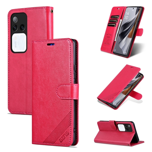 

For vivo S18 Pro AZNS Sheepskin Texture Flip Leather Phone Case(Red)