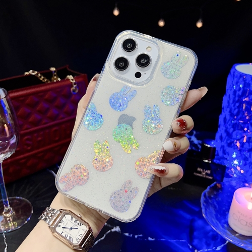 

For iPhone 11 Pro Max Little Star Series Glitter Powder TPU Phone Case(Little Rabbit)