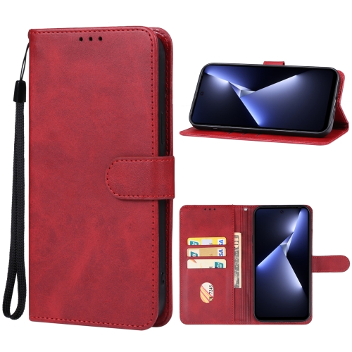 

For Tecno Pova 5 Pro Leather Phone Case(Red)