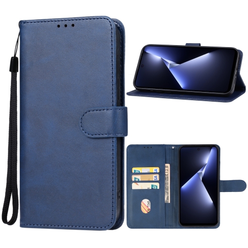 

For Tecno Pova 5 Pro Leather Phone Case(Blue)