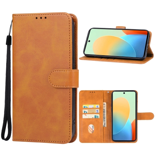 

For Tecno Spark Go 2024 Leather Phone Case(Brown)
