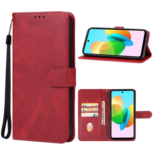 

For Tecno Spark 20C Leather Phone Case(Red)
