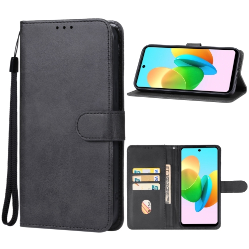 

For Tecno Spark 20C Leather Phone Case(Black)