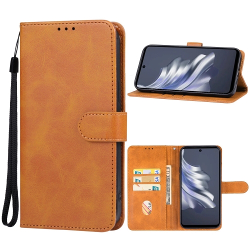 

For Tecno Spark 20 Pro Leather Phone Case(Brown)