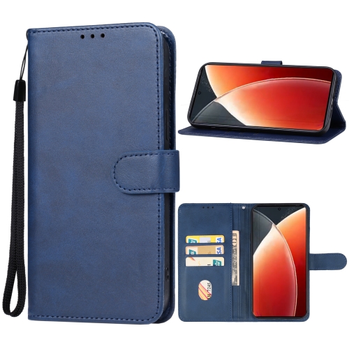 

For Tecno Camon 30 4G/5G/Realme C65 4G Global Leather Phone Case(Blue)