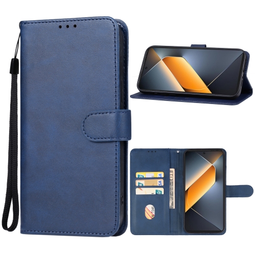 

For Tecno Pova 6 Pro Leather Phone Case(Blue)