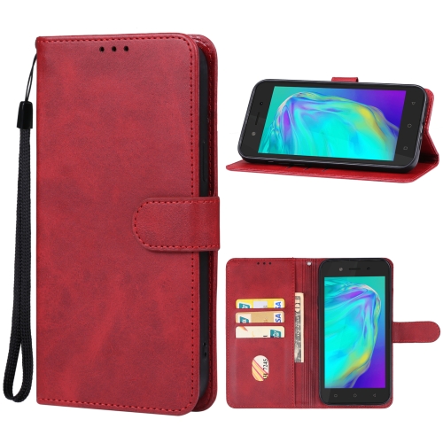 For Tecno Pop 6C Leather Phone Case(Red)