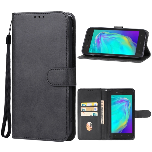 

For Tecno Pop 6C Leather Phone Case(Black)