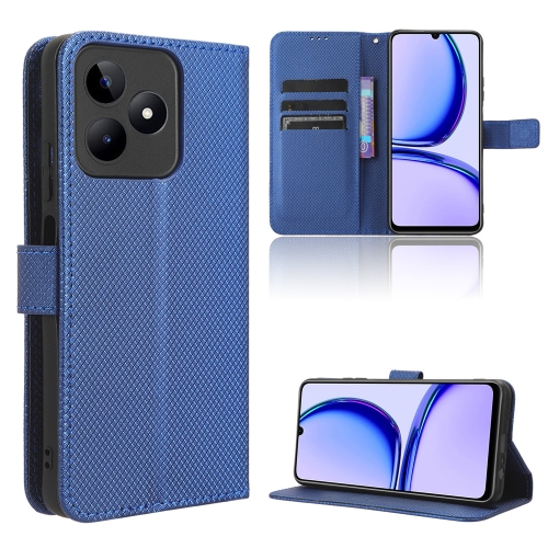 

For Realme C53 4G / Narzo N53 4G Diamond Texture Leather Phone Case(Blue)