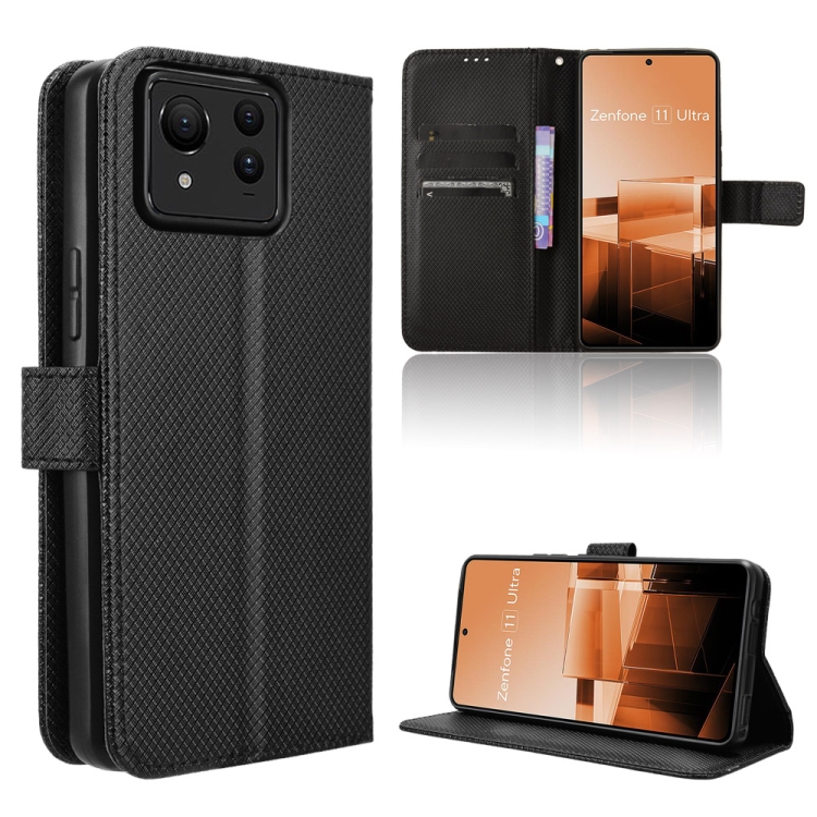 Coque Cuir Texturé Pour Asus Zenfone 11 Ultra – Diamant – Housse étui