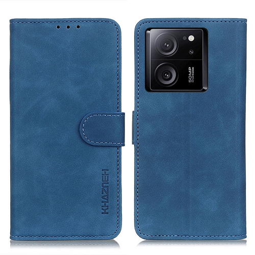 

For Xiaomi 13T 5G / Redmi K60 Ultra 5G KHAZNEH Retro Texture Flip Leather Phone Case(Blue)