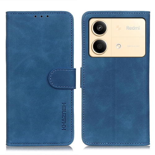 

For Xiaomi Redmi Note 13R Pro KHAZNEH Retro Texture Flip Leather Phone Case(Blue)