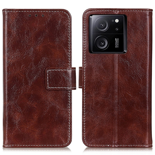

For Xiaomi 13T 5G / Redmi K60 Ultra 5G Retro Crazy Horse Texture Leather Phone Case(Brown)