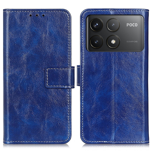 

For Xiaomi Redmi K70 5G / K70 Pro 5G Retro Crazy Horse Texture Leather Phone Case(Blue)