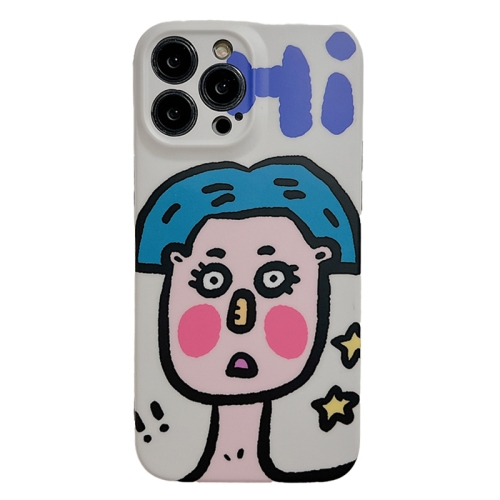 

For iPhone 11 Face Couple Pattern IMD Matte TPU Phone Case(Boy)