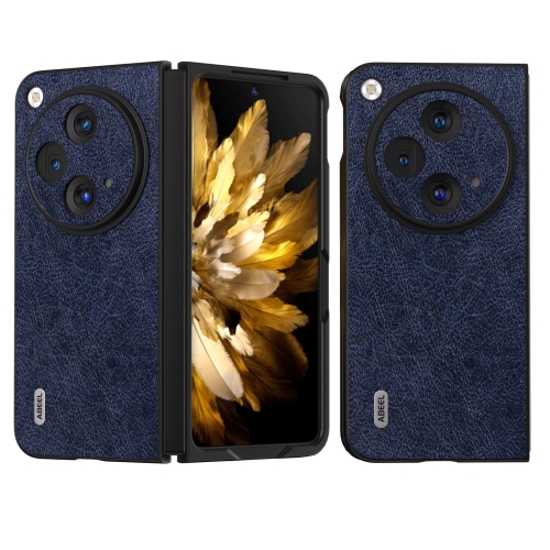 

For OPPO Find N3 / OnePlus Open ABEEL Retro Litchi Texture PU Phone Case(Blue)