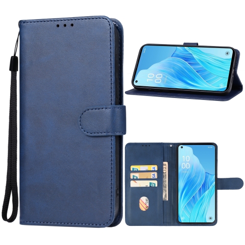 

For OPPO Reno9 A/Reno 7 A Japan version Leather Phone Case(Blue)