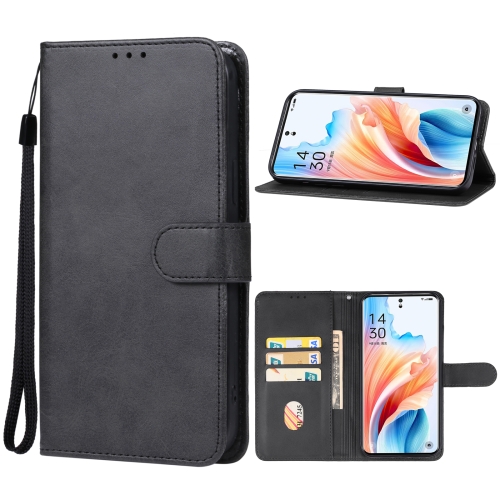 

For OPPO A2 Pro Leather Phone Case(Black)