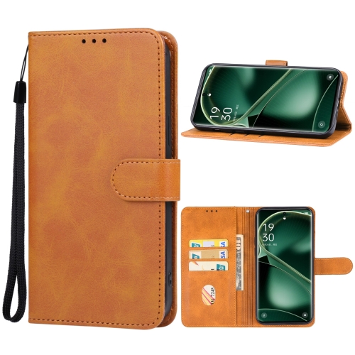 

For OPPO Find X7 Ultra Leather Phone Case(Brown)