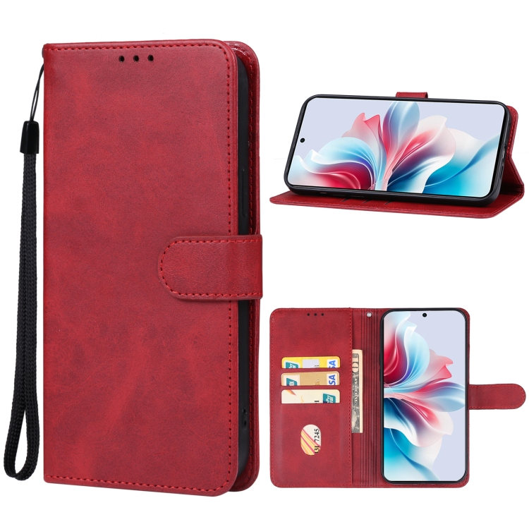 

For OPPO F25 Pro Leather Phone Case(Red)