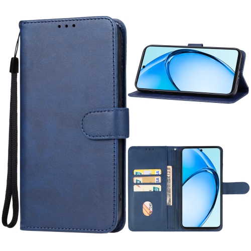 

For OPPO A60 Leather Phone Case(Blue)