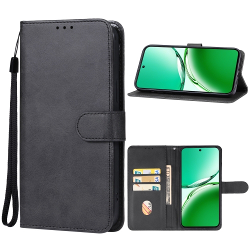 

For OPPO Reno12 F 5G Leather Phone Case(Black)