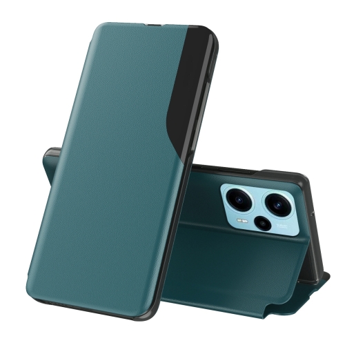 

For Xiaomi Poco F5 Attraction Flip Holder Leather Phone Case(Green)