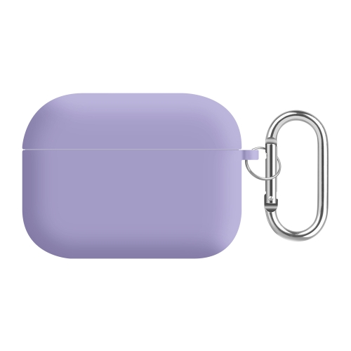 

For AirPods Pro PC Lining Silicone Bluetooth Earphone Protective Case(Light Purple)