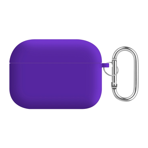 

For AirPods Pro PC Lining Silicone Bluetooth Earphone Protective Case(Dark Purple)