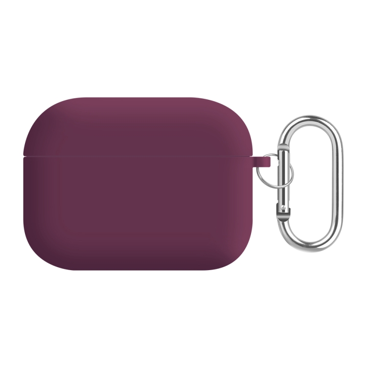 

For AirPods 3 PC Lining Silicone Bluetooth Earphone Protective Case(Rose Purple Red)