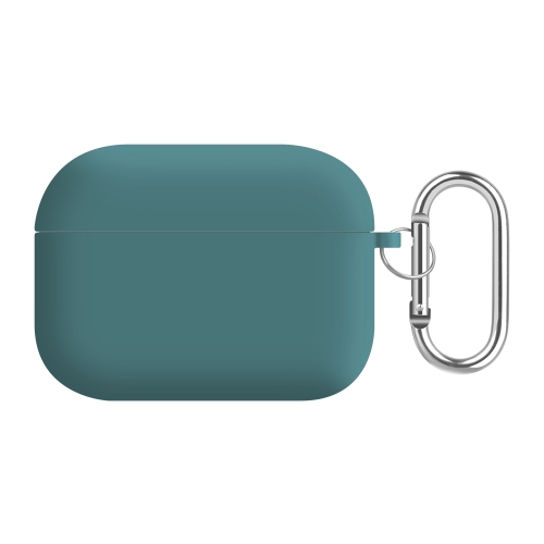 

For AirPods 3 PC Lining Silicone Bluetooth Earphone Protective Case(Pine Needle Green)