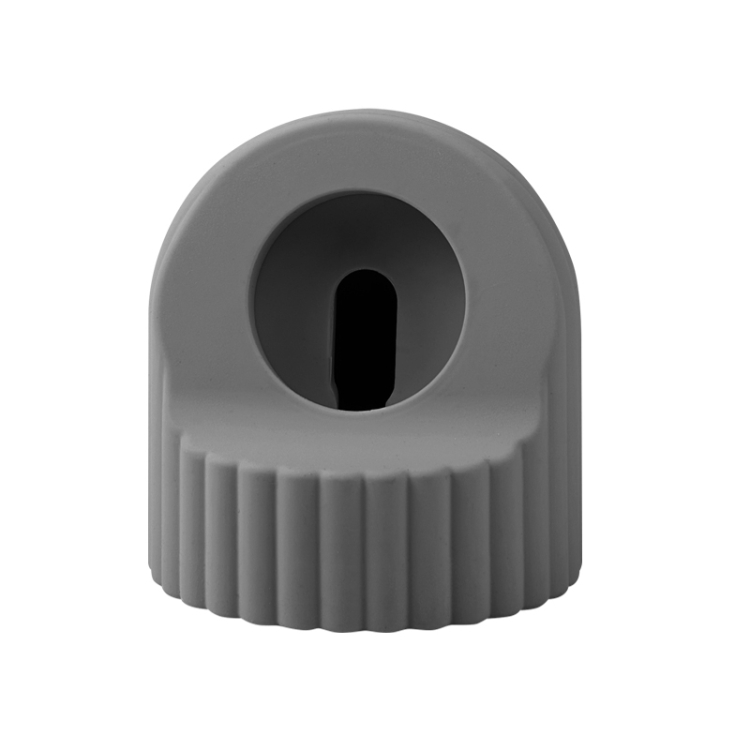 

For Apple Watch Wave Pattern Silicone Watch Charging Stand(Grey)