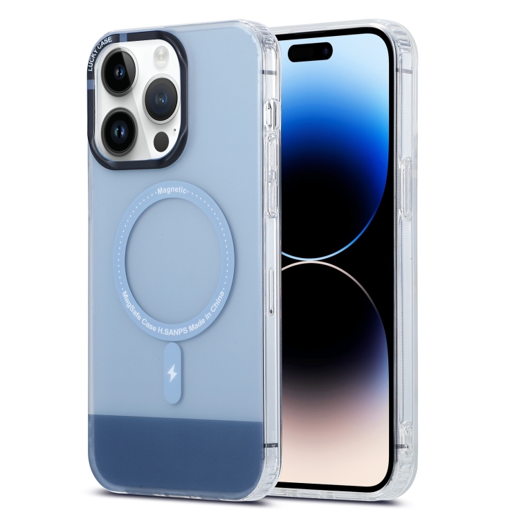 

For iPhone 15 Pro PC + TPU IMD MagSafe Magnetic Phone Case(Grey)