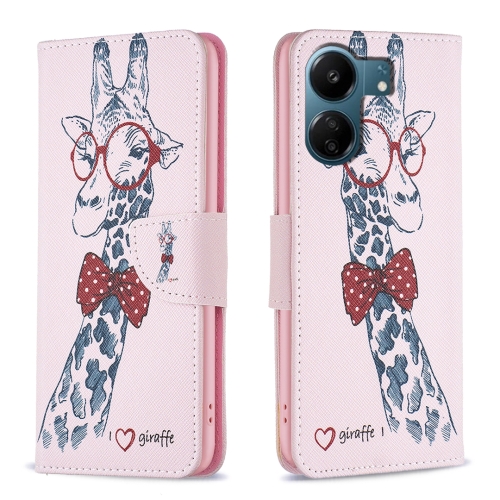 

For Xiaomi Redmi 13C Colored Drawing Pattern Leather Phone Case(Deer)