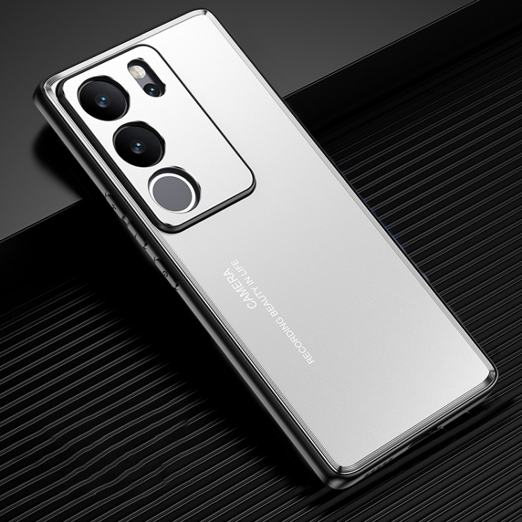 

For vivo S17 Pro Frosted Metal Phone Case(Silver)