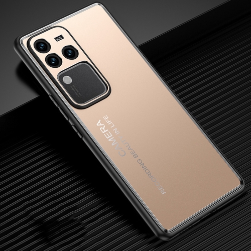 

For vivo S18 Pro Frosted Metal Phone Case(Gold)