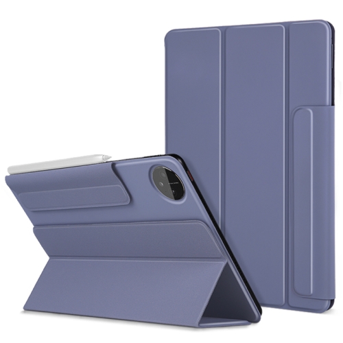 

For Huawei Matepad Pro 10.8 3-fold Double-sided Clip Buckle Magnetic Smart Tablet Case(Lavender)