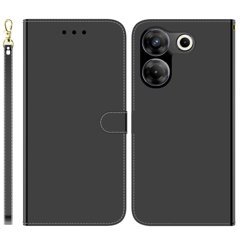 

For Tecno Camon 20 Pro 5G Imitated Mirror Surface Leather Phone Case(Black)