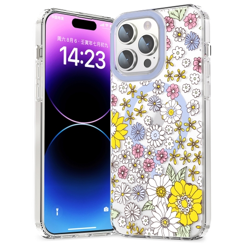 

For iPhone 14 Pro MagSafe Magnetic TPU Phone Case(Little Flower)