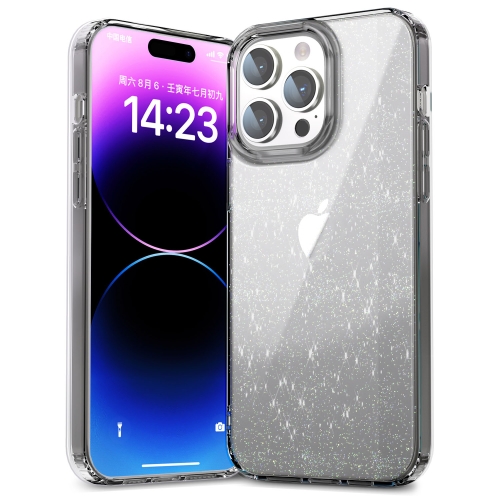 

For iPhone 14 Pro Max Star Solid Color Phone Case(Black)