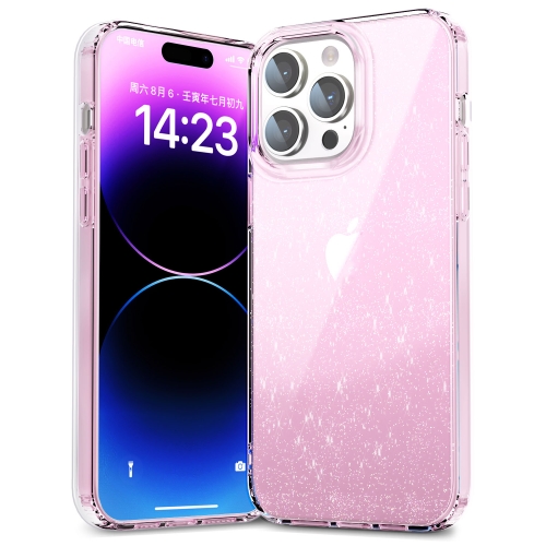 

For iPhone 12 / 12 Pro Star Solid Color Phone Case(Pink)