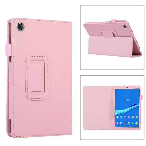 

For Lenovo Tab M8 4th Gen Litchi Texture Leather Tablet Case(Pink)