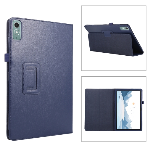 

For Lenovo Xiaoxin Pad 11 2024 / M11 Litchi Texture Leather Tablet Case(Dark Blue)