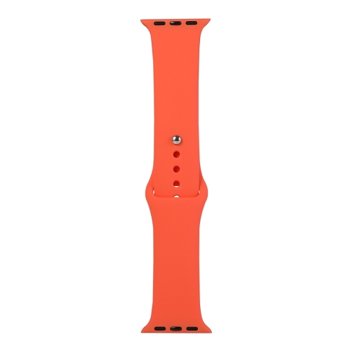 

For Apple Watch Ultra 49mm&Watch Ultra 2 49mm / Series 9&8&7 45mm / SE 3&SE 2&6&SE&5&4 44mm / 3&2&1 42mm Silicone Watch Band, Short Section (female)(Apricot Orange)