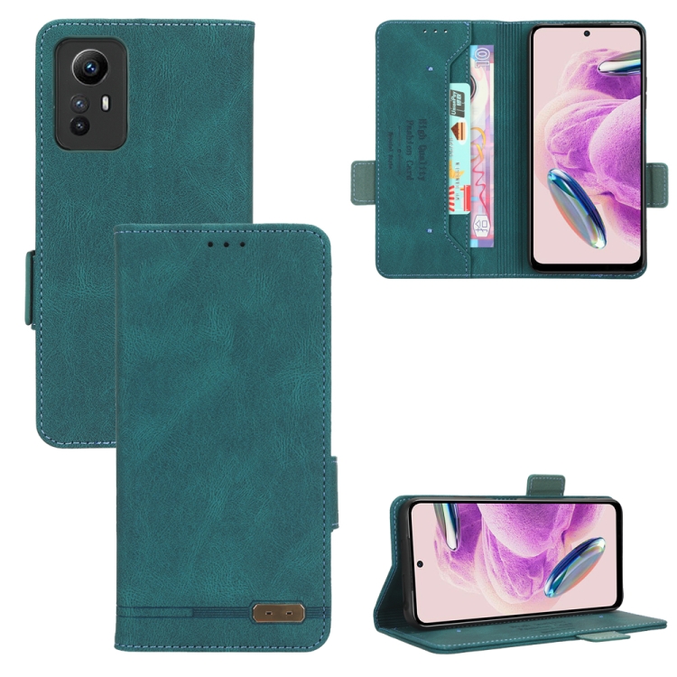 

For Xiaomi Redmi Note 12S 4G Magnetic Clasp Leather Phone Case(Green)