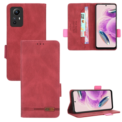 

For Xiaomi Redmi Note 12S 4G Magnetic Clasp Leather Phone Case(Red)