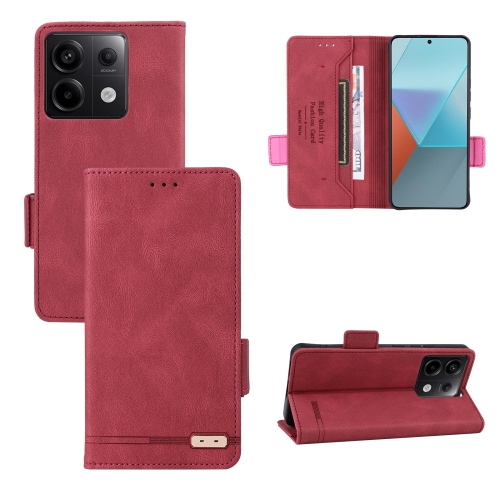 

For Xiaomi Redmi Note 13 Pro 5G Magnetic Clasp Leather Phone Case(Red)