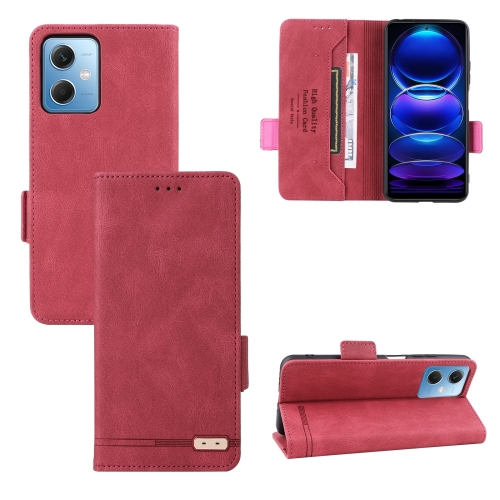 

For Xiaomi Redmi Note 12 4G Magnetic Clasp Leather Phone Case(Red)