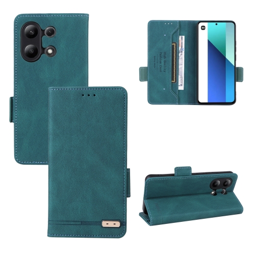 

For Xiaomi Redmi Note 13 4G Magnetic Clasp Leather Phone Case(Green)