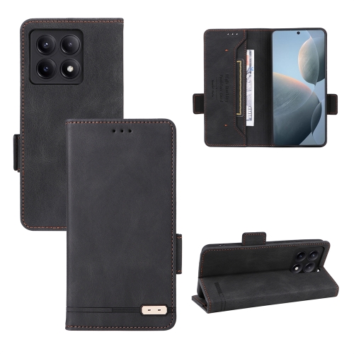 

For Xiaomi Redmi K70E 5G Magnetic Clasp Leather Phone Case(Black)